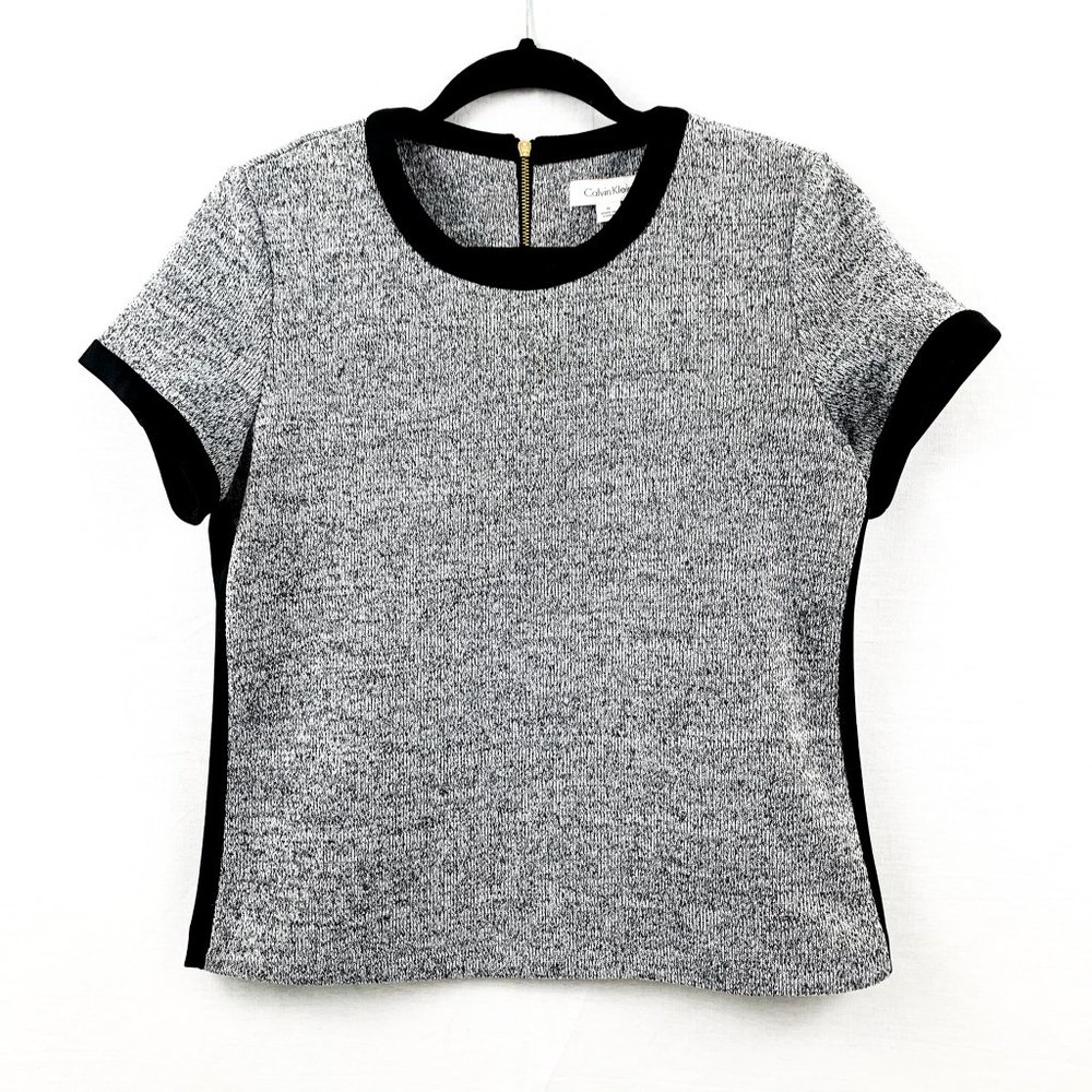 Calvin Klein Grey sweater blouse
